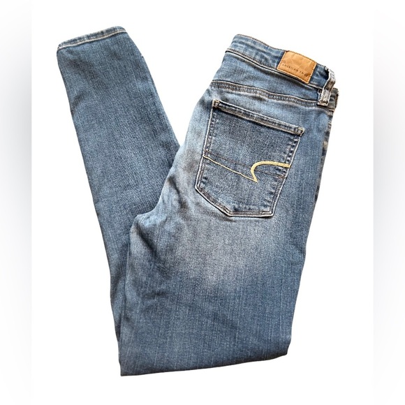 AMERICAN EAGLE SUPER HIGH RISE EXTRA STRECH JEGGINGS - Picture 3 of 8
